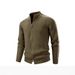 "Men's Zip-Up Knit Cardigan Sweater - Winter Warm & Stylish Coat For Autumn/Winter, Casual & Business Casual"_viptrois.com