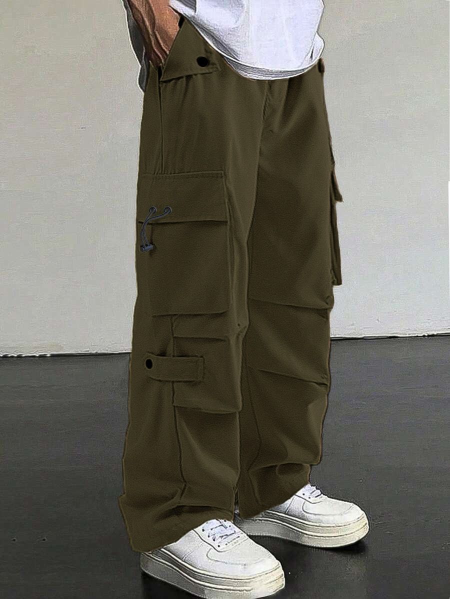 Men's Cargo Jogger Pants – Military-Inspired Utility Trousers With Quick-Dry & Stretch (S-XXL, Black/Army Green/Khaki)_viptrois.com