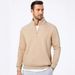 Quarter-Zip Stand Collar Sweatshirt Casual Long Sleeve Men's Winter Autumn Warm Top_viptrois.com