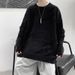 Loom Loom Distressed Sweater Men Autumn Winter Japanese Retro Casual Split Knitwear Ins Trendy Loose Knit Jacket_viptrois.com