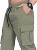 Men's Cargo Drawstring Multi-pocket Casual Pants_viptrois.com