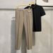 Men's Clothing Black Simple Pants Men's Summer Ice Silk Thin Straight Loose Wide Leg Boys Spring And Autumn Suit Casual Trousers_viptrois.com