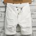 2025 2025 Summer Lightweight Denim Shorts For Men Korean Style Trendy Ripped Slim Fit Casual Fashion Brand Pants_viptrois.com