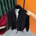 men's stand collar zipup knit cardigan – slim fit winter sweater (black/red/grey/apricot, m3xl)_viptrois.com