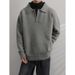 Men's Clothes Light Wind Polo Neck Sweater Men's Retro Trend Brand Loose Warm Lapel Sweater Top_viptrois.com