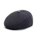 New Fashionable Outdoor Beret Hat For Middle-aged Elderly Men, Forward Cap, Men's Autumn And Winter Warm Duckbill Cap_viptrois.com