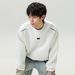 Nordmann Split Deconstructed Design 380g Heavyweight Crewneck Sweatshirt Men's Autumn New High Street American Style Oversized_viptrois.com