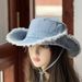 Women's Hats New Retro Casual Washed Denim Fisherman Hat Women's Fashion Outdoor Mountaineering Hat Simple Sunshade Sun Protection Hat_viptrois.com