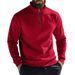 Men's Fleece-Lined Zip-Up Hoodie – Winter Warm Stand Collar Pullover (Light Gray/Burgundy/White/Black/Charcoal/Camel/Red/Beige, S-XXXL)_viptrois.com