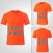 Men's Clothing reflective strip quick drying T shirt construction site reflective clothing work clothes_viptrois.com