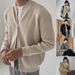 Autumn And Winter New Sweater Knitted Sweater Coat Men's Cardigan Jacket Warm Slim Business Solid Color_viptrois.com