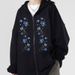Pure European And American New Dark Skull Skeleton Men's Hoodie Gothic Couple Harajuku Large Size Zipper Sweatshirt Men_viptrois.com