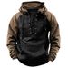 2026 Men's Autumn And Winter Hooded Youth Sweater Men's Tooling Contrast Color Casual Sweater Jacket_viptrois.com
