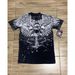 Men's Clothing Short Sleeved Printed Skull T Shirt Top Versatile Casual Round Neck Short Sleeved_viptrois.com