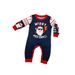 Christmas Santa Claus Snowflake letters Christmas Family suit printed homewear pajamas_viptrois.com
