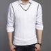 Men's Knit Vest Casual Solid Color Cable Pattern Sleeveless Sweater Vest For Daily Wear_viptrois.com