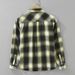 Retro Plaid Long Sleeved Shirt For Men, Fashionable And Versatile, Artistic And Casual Loose Top_viptrois.com