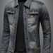 Autumn Motorcycle Fashion Denim Jacket Trend Korean Men's Slim Jacket Workwear Retro Casual Handsome_viptrois.com