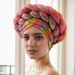 New Headscarf Hat Fantasy Color Muslim Hat Ladies Forehead Braid Hat Turban_viptrois.com