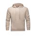 Men's Clothing Men’s Solid Color Hooded Sweatshirt – Oversized Pullover Hoodie (S-2XL) | Soft Rabbit-Blend Fleece (Black/Beige/Navy)_viptrois.com