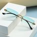 VOOTHOST New Rimless Rectangle Vintage Metal Sunglasses Fashion Frameless Tinted Glasses Shades For Women Men VB051_viptrois.com