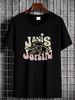 Janis Joplin Mens Pastel Logo T Shirt BI44474 Unisex Casual Homme Versatile Stylish Graphic Stretched Slightly Comfortable Top For Everyday Wear_viptrois.com