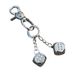 Solid Metal Dice Keychain - Premium Luxury Keyring With Vintage & Post-Apocalyptic Style For Bags, Backpacks & Accessories (Multiple Color Options)_viptrois.com