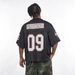 Trendy American Style Mesh Hollow V Neck Printed Couple Summer T-Shirts Breathable And Cooling Short Sleeved Jerseys For Men_viptrois.com
