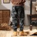 Men's Camouflage Cargo Pants - Military Style Workwear Trousers With Multiple Pockets, Cotton Blend, Relaxed Fit, Slim Cuff For Outdoor & Casual Wear_viptrois.com