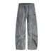 Men's Clothing Fashion Brand 2025 New American Retro Paratrooper Scimitar Casual Pants Men's And Women's Loose Drape Wide Leg Pants_viptrois.com