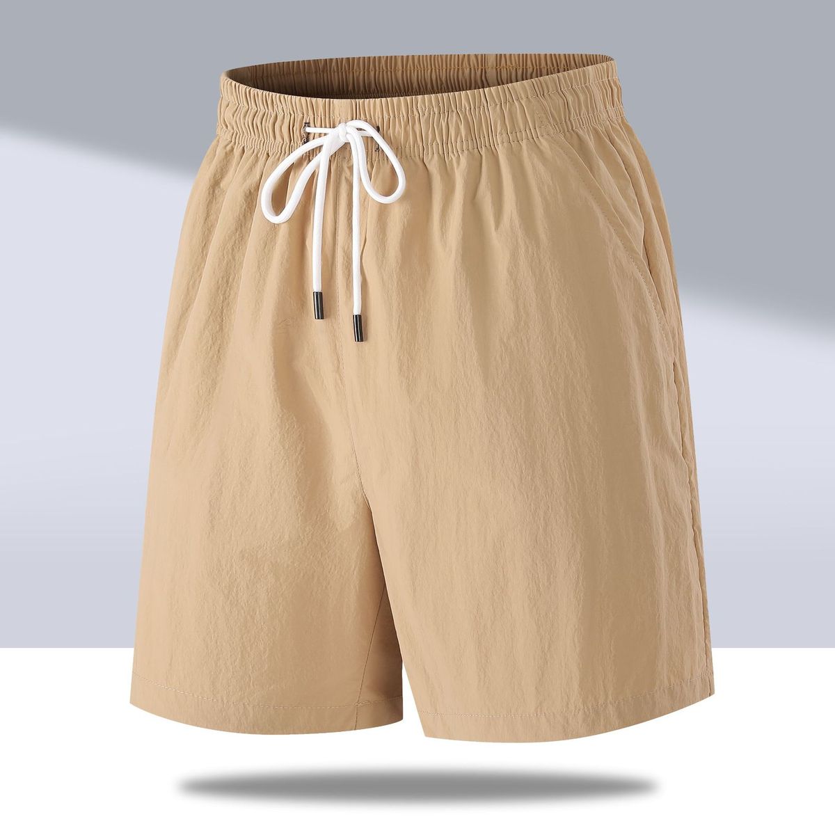 Men's Clothing Shorts Summer Style Trend Cool Thin Shorts Men's Large Size Straight Pants_viptrois.com