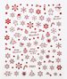 Nail Art Christmas sticker Red vintage elk Snowflake Snowman Christmas tree back nail sticker_viptrois.com