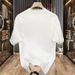 American Summer New Men's Short-sleeved T-shirt Teen Crew Neck Pure Cotton Trendy Men's Half-sleeved Top Ins_viptrois.com