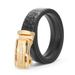 XUANMU New Men's Alloy Automatic Buckle Leather Belt Fashionable Versatile Mid-Young Adult Pants Waist Belt Home Use Belt For Men Women F0375_viptrois.com