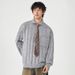 Autumn Trend Men's Knitted Loose Versatile Turn-Down Collar Pullover Casual Sweater Old Money Style Warm Inner Layer Top_viptrois.com