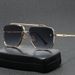 Men's Sunglasses New Double Beam Metal Cross Border Sunglasses Fashion Atmosphere Men's Square Glasses Advanced Trimmed Sunglasses Women_viptrois.com