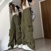 Men's Clothing Dopamine Infused Sexy Cargo Pants, Women's Summer New Style, Versatile Loose Fit, Hip Hop Design, Niche Wide Leg Trousers_viptrois.com