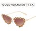 Small luxury cat eye diamond sunglasses for women ins high end catwalk party silver metal frame butterfly sunglasses_viptrois.com