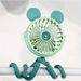 Baby Stroller Fan With Clip; Octopus Shapoed Funny Fan With Flexible Tripod Wrapped; USB Rechargeable Fan_viptrois.com