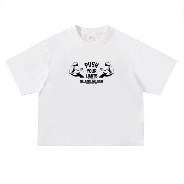 Heavyweight Korean Version Of Men's Heavy Short-sleeved T-shirt Pure Cotton Simple Casual Loose Fitness Trendy Men's Summer_viptrois.com