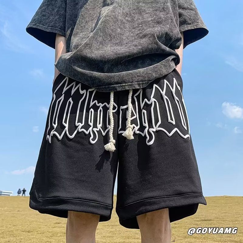 Men's Clothing Summer Shorts Ins Sports Loose Large Size Basketball Pants_viptrois.com