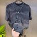 Men's Clothing Summer New Style Distressed Starry Sky Sweatshirt For Men, Gradient Top, Loose Pullover Short Sleeved T Shirt_viptrois.com