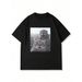 Camiseta Manga Corta Con Estampado Gato Hombres Manfinity ZONE917, Casual Para Exteriores, Camiseta Divertida Gato,_viptrois.com