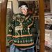 Pure Elk Christmas Gift Sweater For Men, Hong Kong Style, Japanese Retro Couple Knitwear, Autumn Winter Thickened Warm Top_viptrois.com