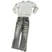 Europe And The United States Are Popular, American High Street Trend Fashion Retro Versatile Casual Jeans, Washed And Old Solid Color Straight Pants_viptrois.com