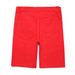 Young Boys Clothing Elastic Bright Red Denim Shorts_viptrois.com