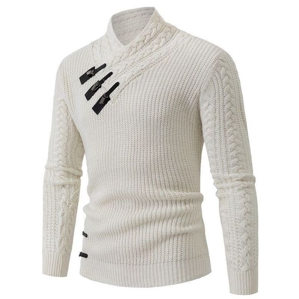 Pulse Pulse European And American Cross-Border Half Turtleneck Men's Autumn Winter Slim Fit Long Sleeve Foreign Trade Same Style_viptrois.com