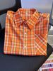 2025 Summer Thin Plaid Short Sleeve Shirt Men's All Match Loose Casual Trendy Sports Teenager Shirt_viptrois.com
