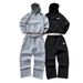 Men's Clothing Autumn/winter Men's Trendy Hooded Patch Print Sports Casual Comfortable Suit 002_viptrois.com