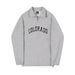 Men's Slim-Fit Half-Zip Sweatshirt – Minimalist Letter Print (Black/Gray, Euro S-2XL)"_viptrois.com